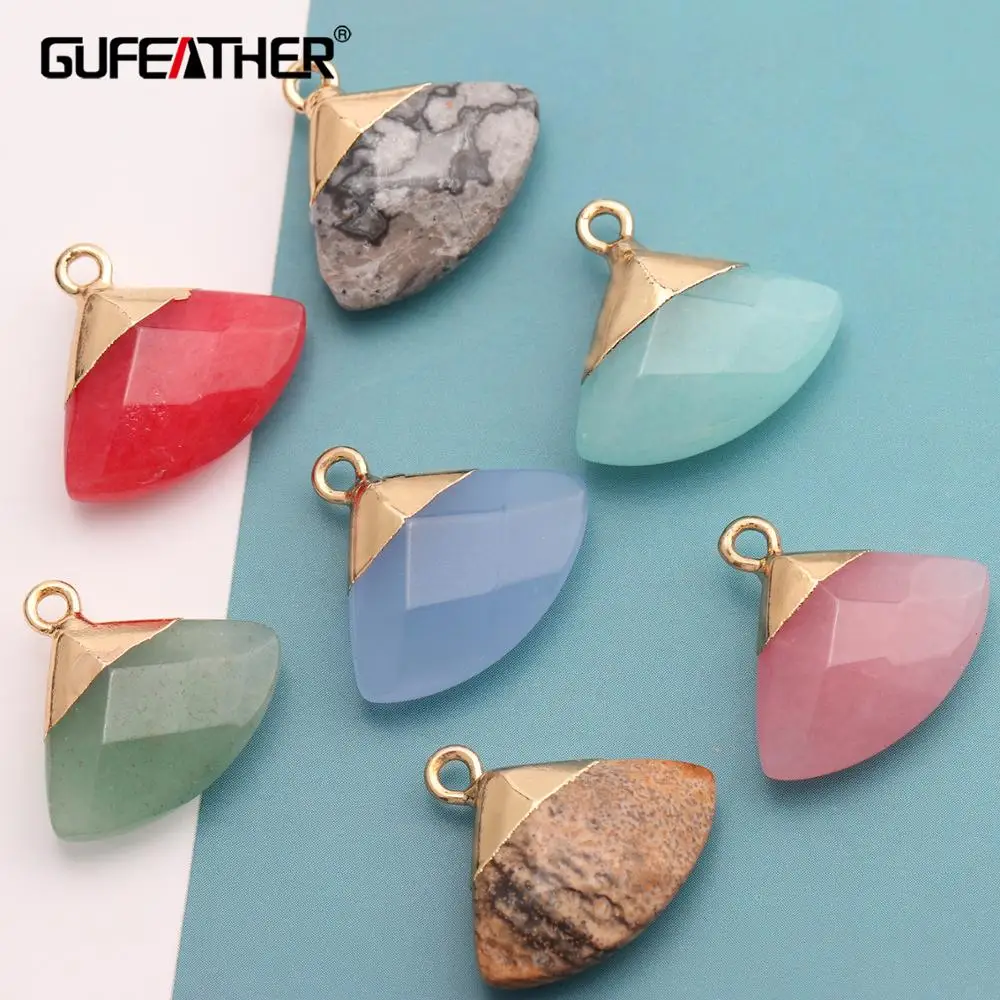 GUFEATHER M397, ювелирные аксессуары, натуральный камень, diy кулон, ювелирные изделия, ручная работа, diy серьги, изготовление ювелирных изделий, 6 шт./партия