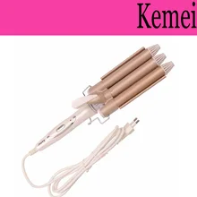 High Quality Hair Curler Professional Hair Curlers Curling Iron Corrugated Curling Iron of Three Head Hair Curlers Molder Tools