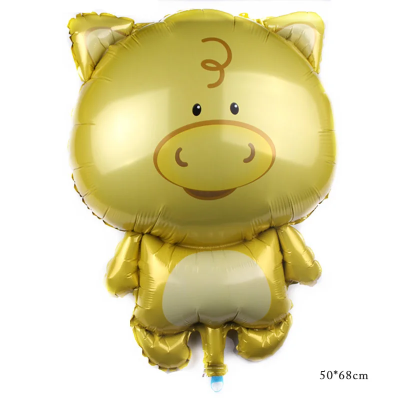 50 шт. см 50*68 см мультфильм свинья воздушный шарик из алюминиевой фольги шары День рождения украшения Детские игрушки globos
