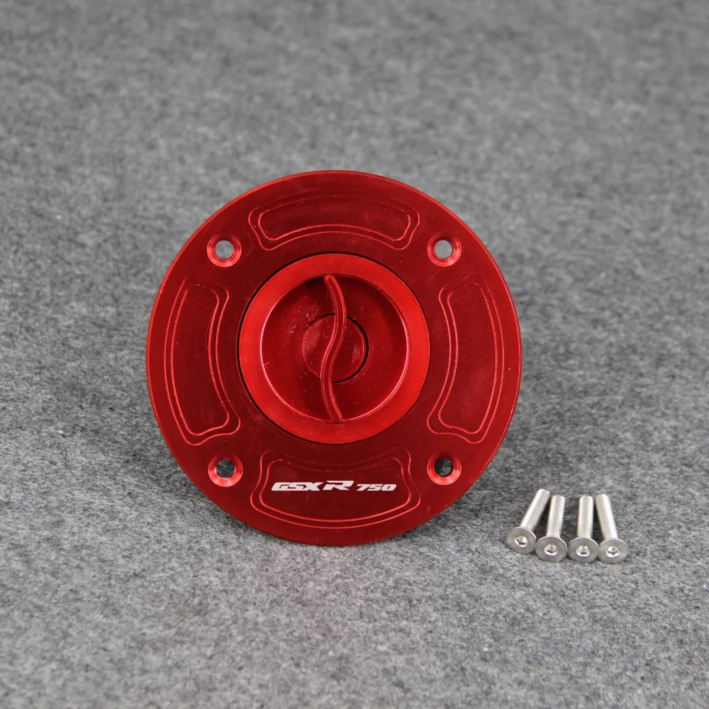 

CNC Aluminum Motorcycle Keyless Fuel Tank Gas Cap Cover For Suzuki GSXR 750 GSX R 750 GSXR750 1996-2003 1999 2000 2001 2002