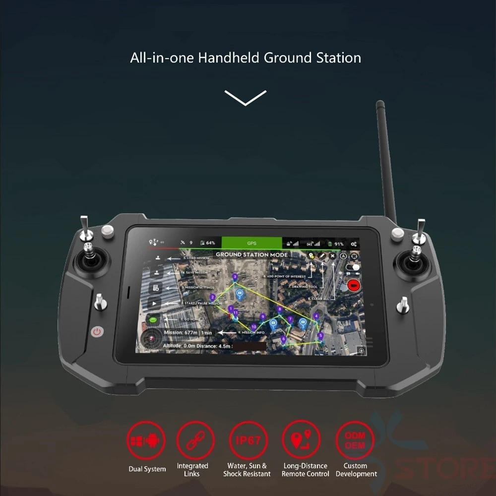 T20 All-in-one Handheld FPV Portable Ground Station 8 inch IPS Dual System integrated link remote control system T20 All-in-one Handheld FPV Portable Ground Station 8 inch IPS Dual System integrated link remote control system
