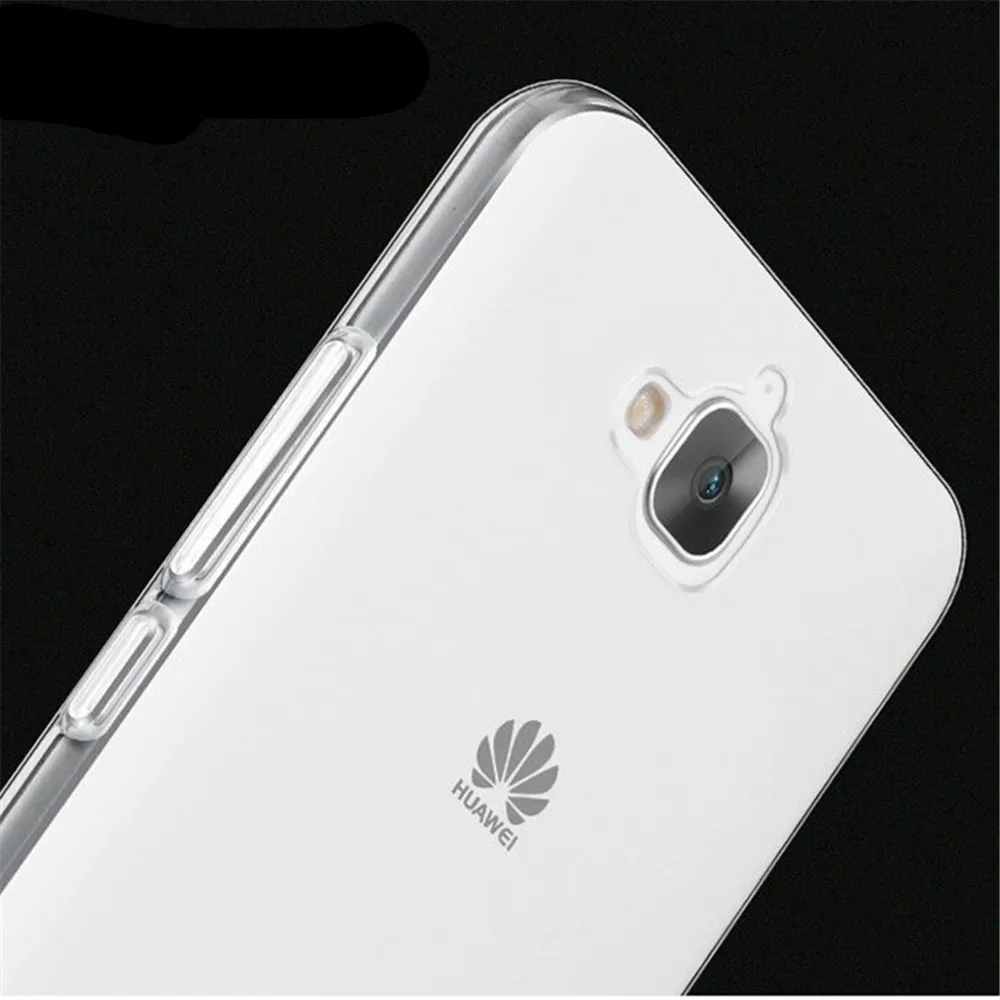Прозрачный чехол для Huawei Y5 2017 5 0 дюйма Мягкий ТПУ Ультра Кристально чистый Y6