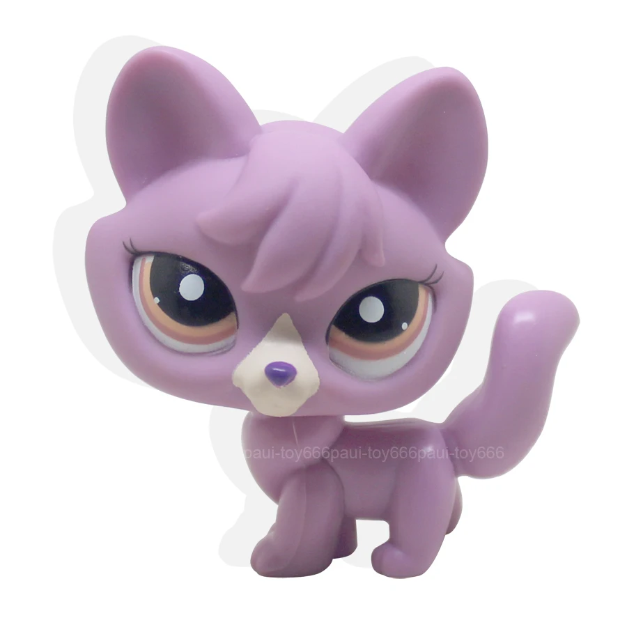1536 LPS Littlest Pet purple Wolf Puppy Dog Fox Animal TOYin Action