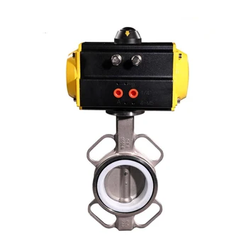 

DN200 8inch SS304 Stainless Steal with PTFE Sealing Pneumatic Actuator Air Control Butterfly Valve Wafter Connection SP DA
