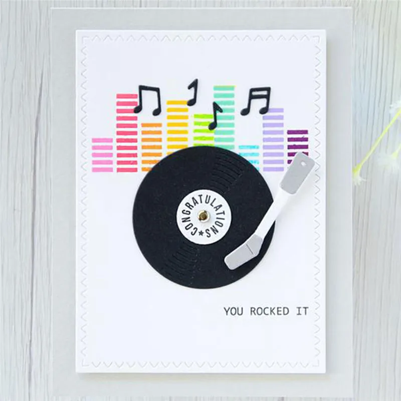 

YaMinSanNiO Musical Cover Plate Metal Cutting Dies New 2019 Greatest Hits Music Dies Scrapbooking for Card Making Craft Die Cut