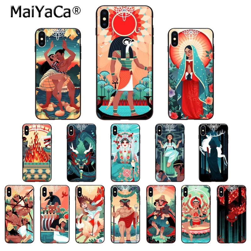 Чехол для телефона MaiYaCa Egypt mysterious Tarot Divination iPhone 5 5Sx 6 7 7plus 8 8Plus X XS MAX XR | Мобильные
