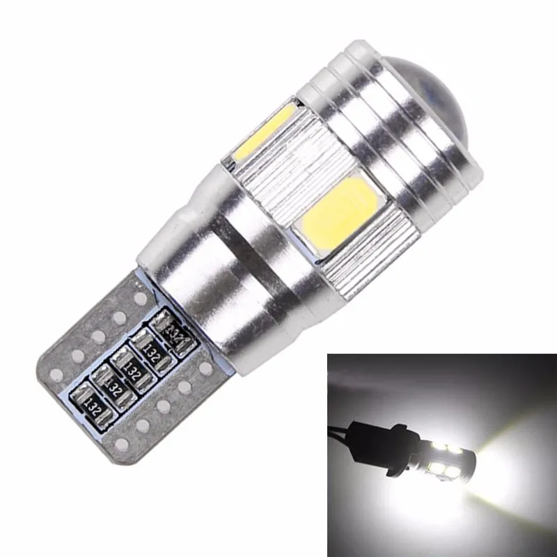 

DIC 10pcs Super Quality 6LED SMD 5630 Error Free 194 168 W5W parking lights Car LED T10 LED CANBUS Car-styling Side Light