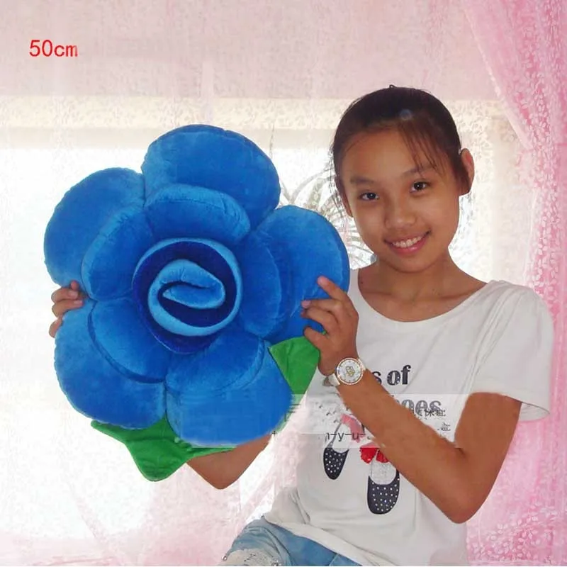 Детские игрушки для девочек Мягкие плюшевые игрушки Моделирование розы подушка 50 см плюшевые игрушки для детей подарок на год