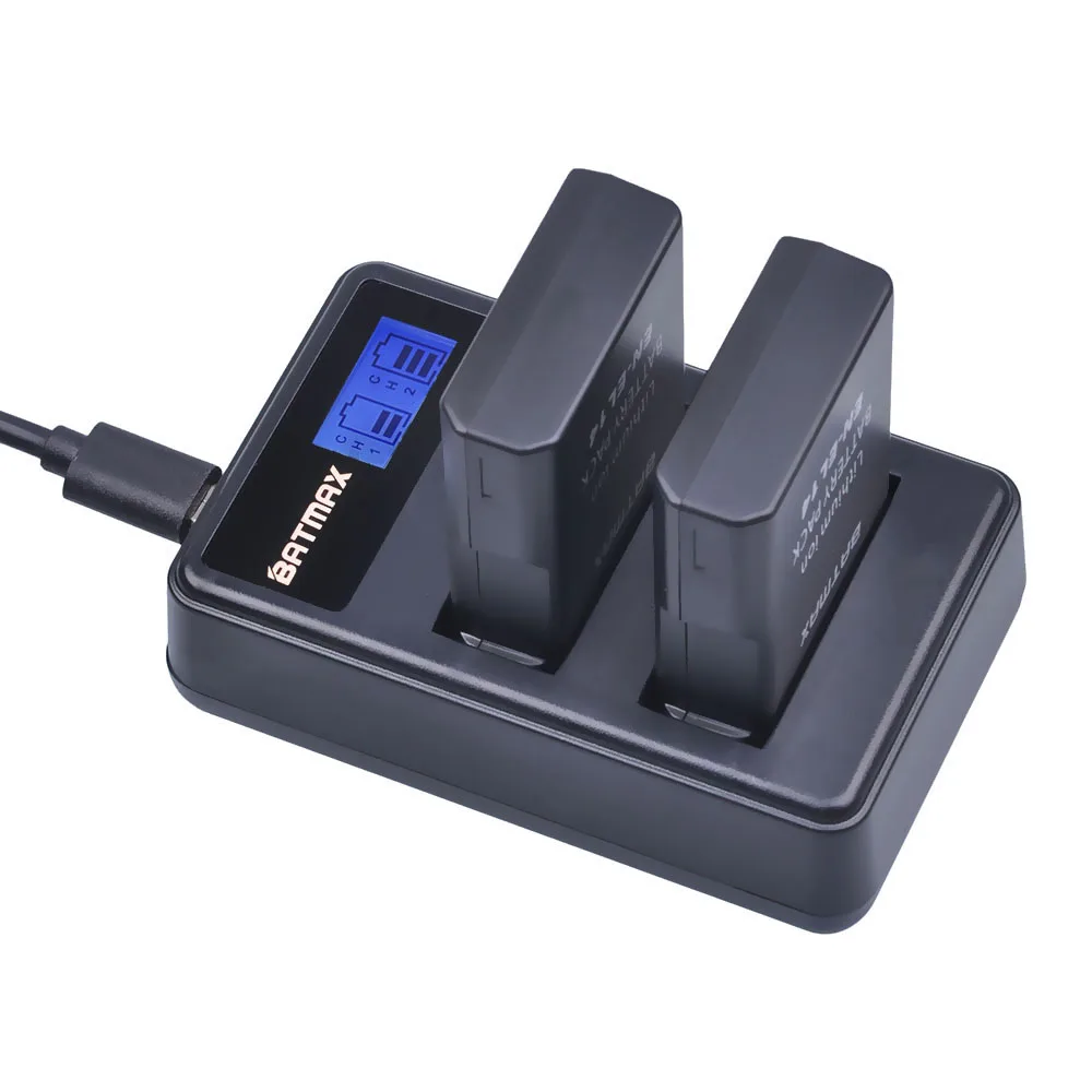 Preise 2Pcs EN EL14 EN EL14a ENEL14 EN EL14 EL14a Batterie + LCD USB Dual Ladegerät für Nikon D3100 D3200 D3300 D5100 d5200 D5300 P7000