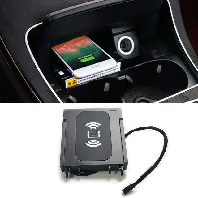 For Mercedes Benz W205 C180 C200 GLC C Class QI wireless charging phone