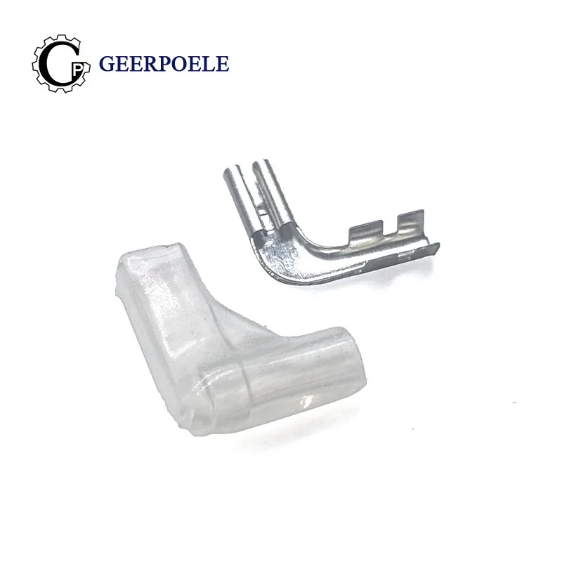 

50 pcs/lot 2.8 flag-shaped With Jacket Crimp Terminal Cold Pressed Speaker Male Terminal Tin Plating L Type