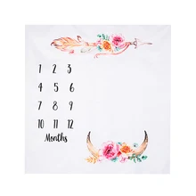 Модная одежда для детей, Детская мода Одеяло пеленать новорожденного белье для коляски Обёрточная бумага реквизит для фотосессии 100*100 фон ежемесячный рост номер Одеяло s Горячая