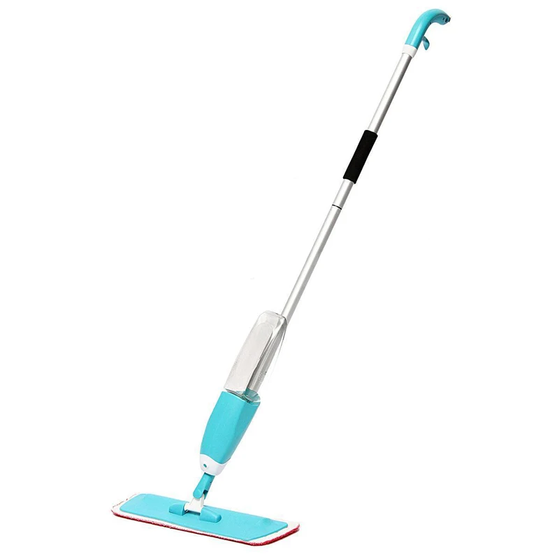 Household Water Spray Flat Mop 360 Spin Head Mop And Red Cleaning Cloth Mop Dry Home Cleaning Tools Mayitr