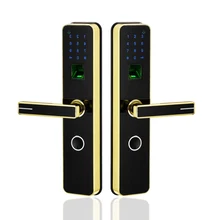 Impressão digital Biométrico Fechadura da porta de Segurança Fechadura de Combinação Electrónica Inteligente Keyless Fechadura Da Porta De Casa