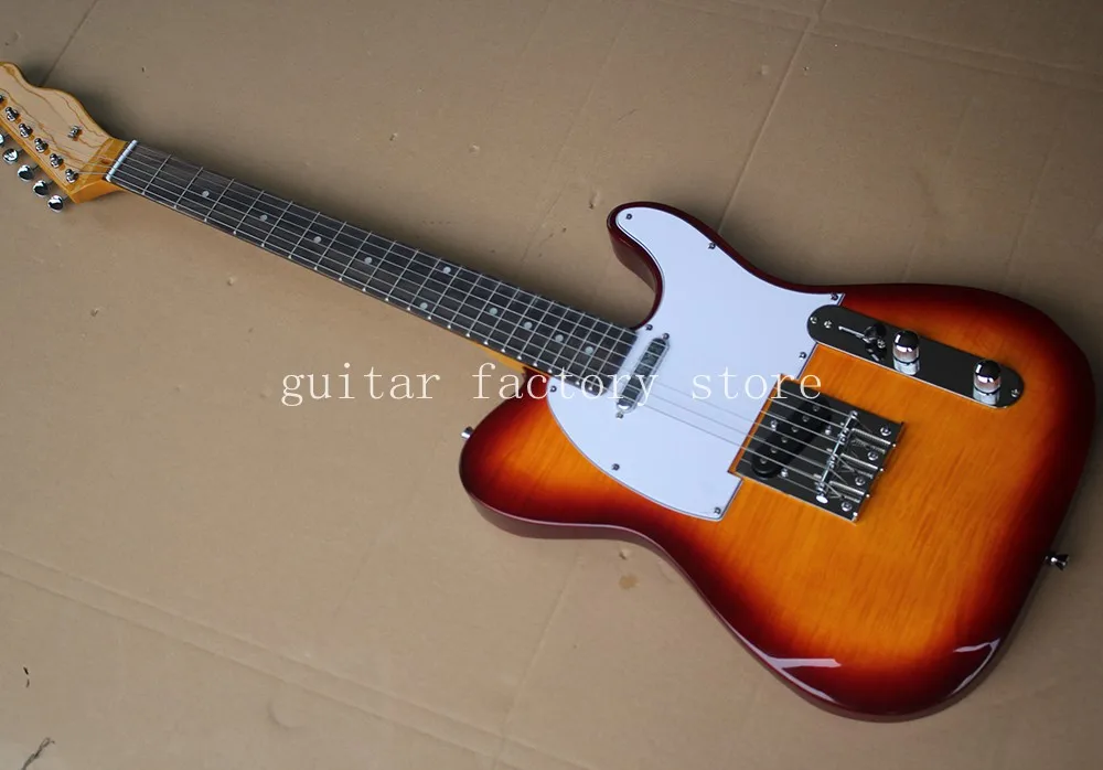 

Hot Sale TL guitar new style vintage sunburst color real pics tl guitar high quality free shipping in stock