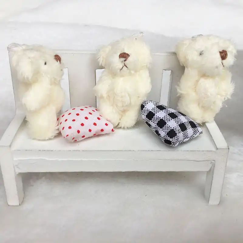 100PCS/LOT Mini Teddy Bear Stuffed 
