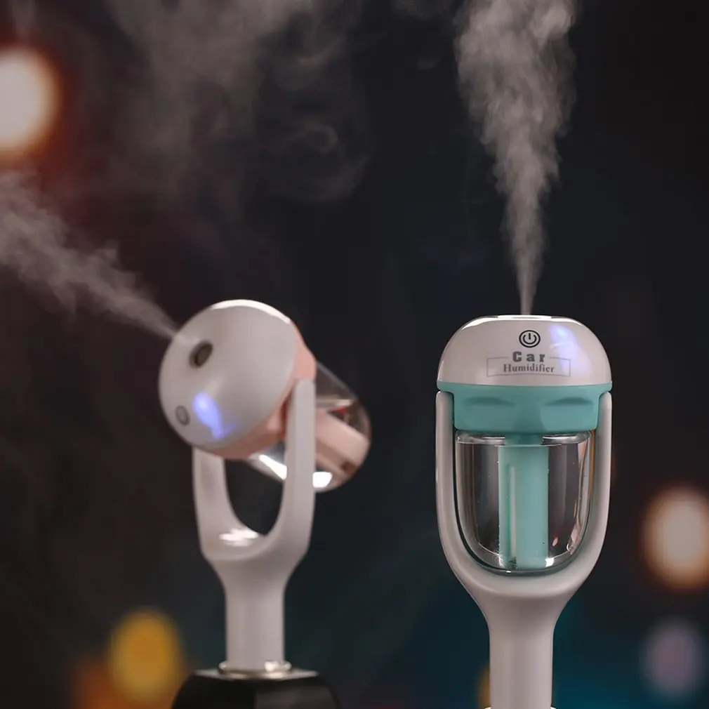 

Blue Mini Portable Car Use Air Humidifier Ultrasonic Essential Air Atomizer Diffuser Wave Air Filter Mist Maker Car Charger Hot