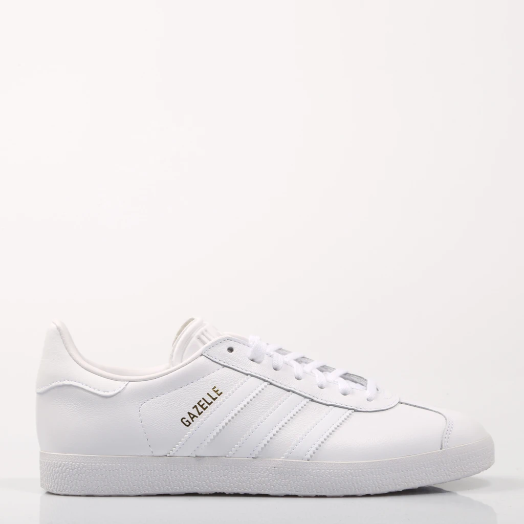 Adidas Originals Gazelle All White Bb5498 White Leather Women Unisex  Men-white Sneakers Woman Man Unisex 61516 - Flats - AliExpress