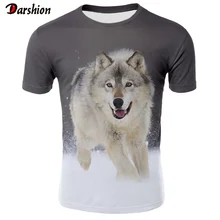 Крутая футболка с 3D принтом волка для мужчин и женщин, модная футболка в стиле хип-хоп с 3d принтом орла, летняя футболка с коротким рукавом и изображением животного, Мужская футболка 4XL