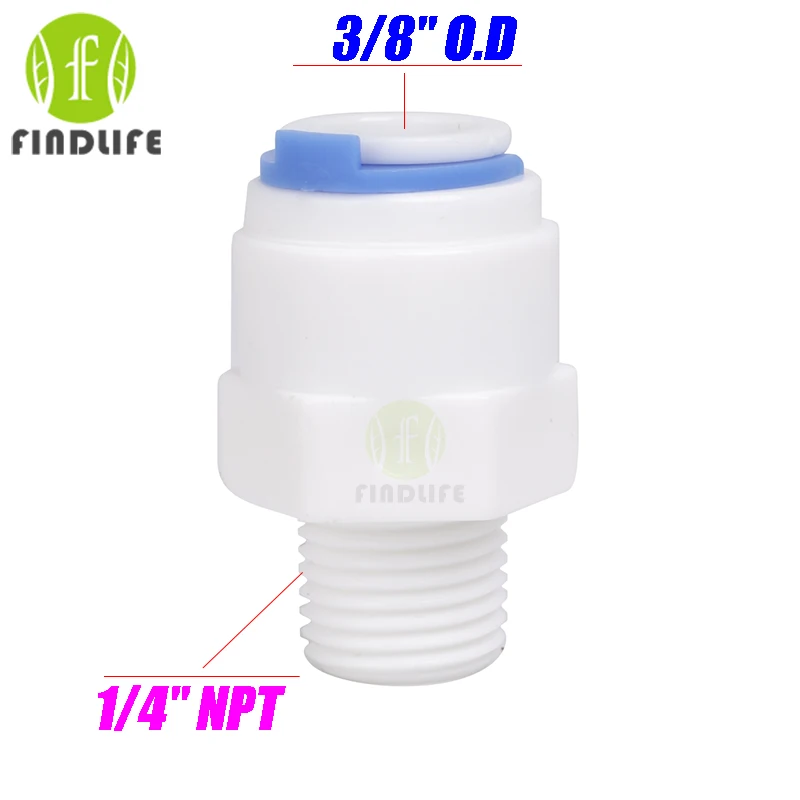 Mur-Lok 3/4" Garden Hose Adapter with 3/8" QC connect for RO Water Filter Mur-Lok 3/4" Garden Hose Adapter with 3/8" QC connect for RO Water Filter