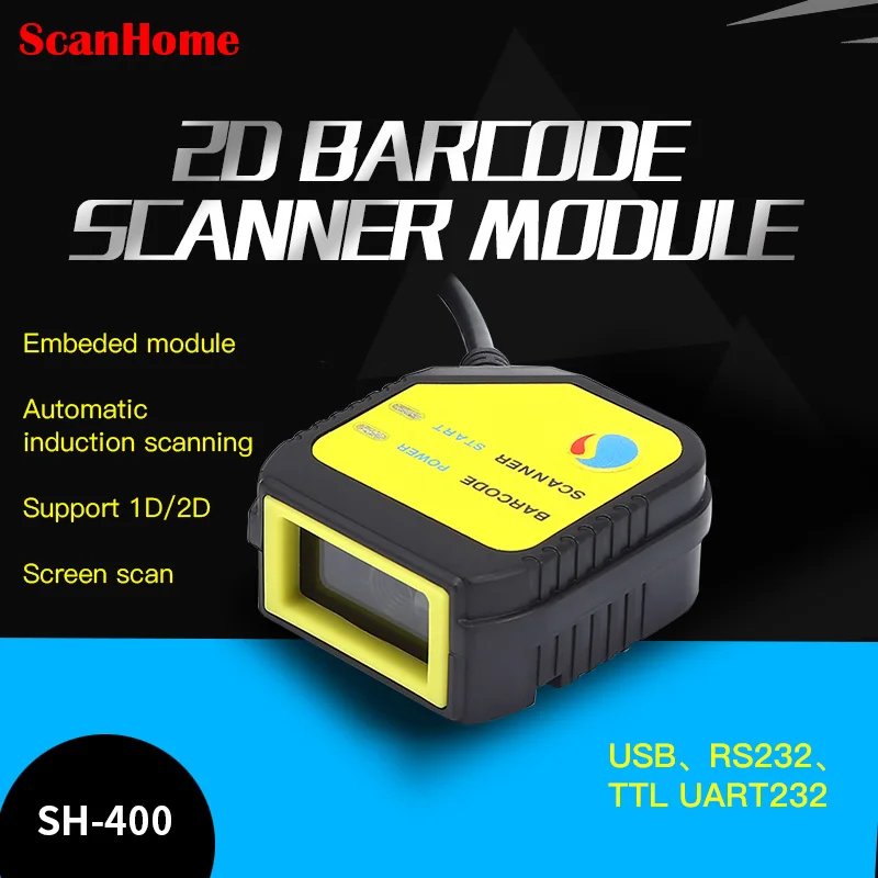 

ScanHome embedded scanning module 2D code scanning head module fixed USB TTL RS232 scanning engine scanning two-dimensionSH-400