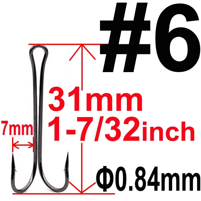 20 штук, длинный хвостовик, двойной крючок, рыболовный крючок, для завязывания мушек, двуслойный крючок для джига, окуня, рыболовные снасти для мягкой приманки
