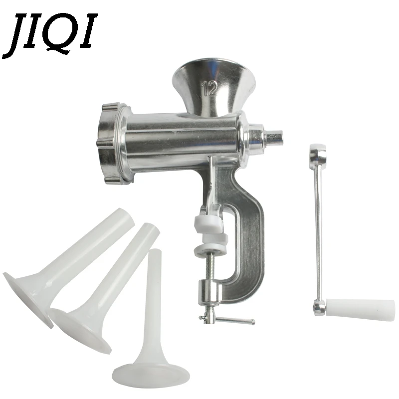 JIQI большая бытовая ручная мясорубка|meat grinder|meat sausage grindermeat grinder manual |