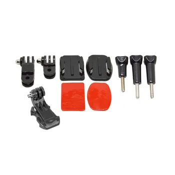 

Front side Helmet base Mount 3-ways Bracket J-Hook Buckle kit for Gopro Go Pro HERO 4 3 HERO3+ SJCAM Xiaomi Yi Camera accessory