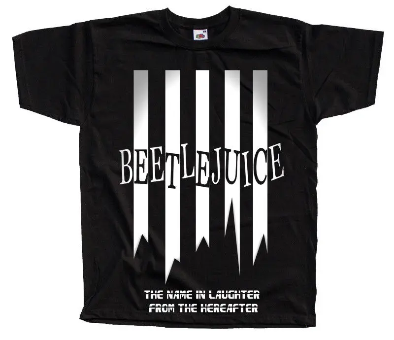 

Beetlejuice V8 Movie Poster 1988 T Shirt Black Graphite All Sizes S 4Xl