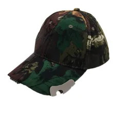 DHL свет 5 LED камуфляж Охота джунгли Рыбалка шляпа Кепки Винтаж Пеший Туризм Кепки с Battry