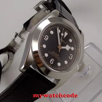 

41mm corgeut black dial luminous Sapphire miyota 8215 Automatic mens Watch C103