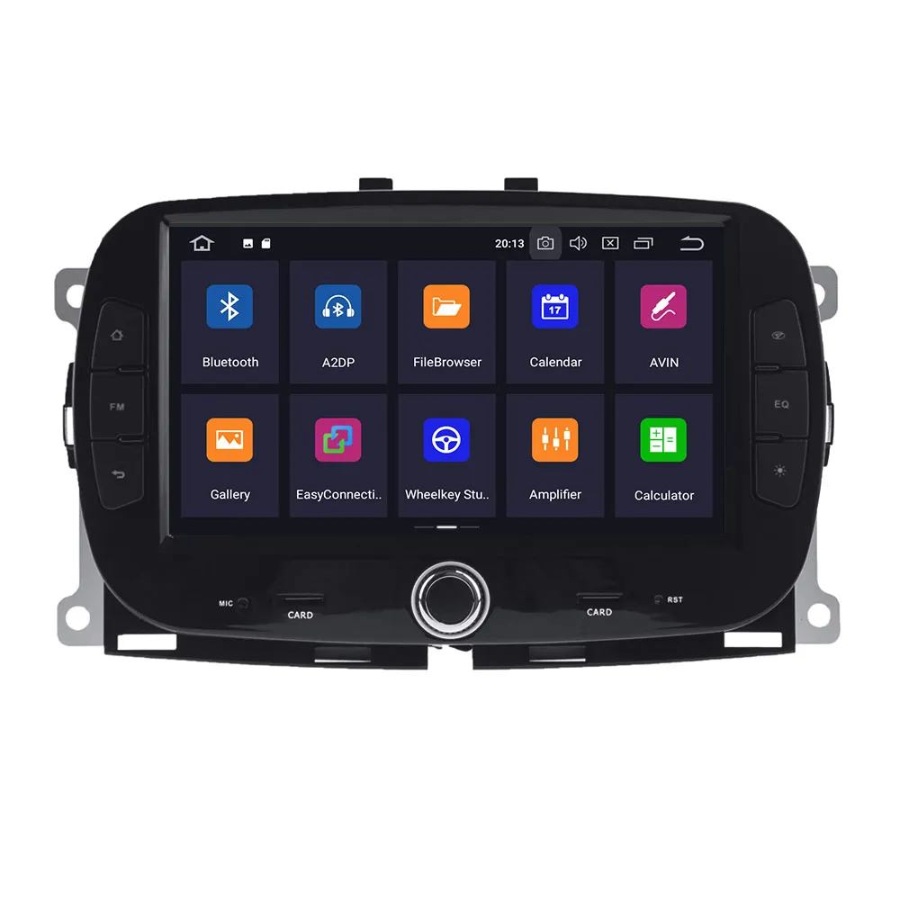 Best Aotsr Android 9.0 Car GPS Player for FIAT 500 (312) 2015-2019 Octa Core Auto Stereo Navi Radio Multimedia 2 din bluetooth WIFI 5