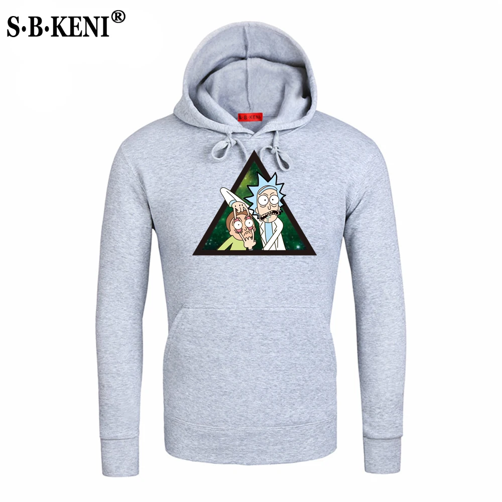 2019 Autumn New Design Rick and morty Mens Hoodies Cotton Funny Print Hoodie Man Fashion Rick morty Casual Hoody Sweatshirt