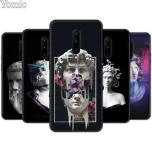 Silicone Cover Shell for Oneplus 7 7 Pro 6 6T 5T Black Case for Oneplus 7 7Pro Soft Phone Case David Statue illustration