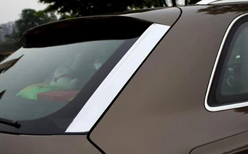 

Car Styling 2PCS ABS Chromed Rear Side Window Decoration Cover Trim For Audi Q3 2012 2013 2014 2015 2016 2017