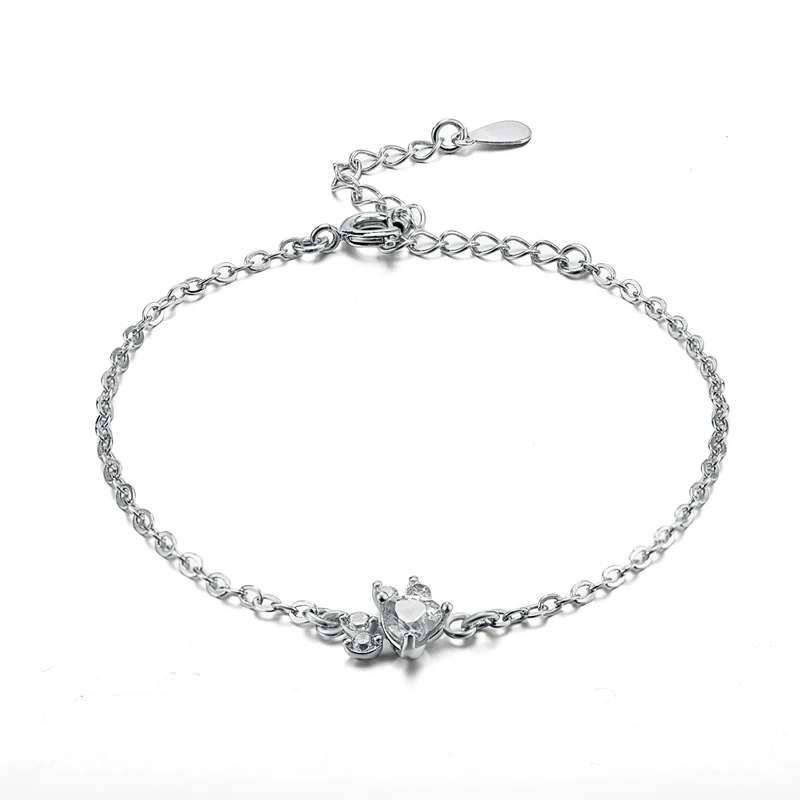 Модные браслеты с кошачьей лапой ювелирные изделия Серебряная подвеска «лапа» браслет свадебная цепь животное звено браслеты для женщин
