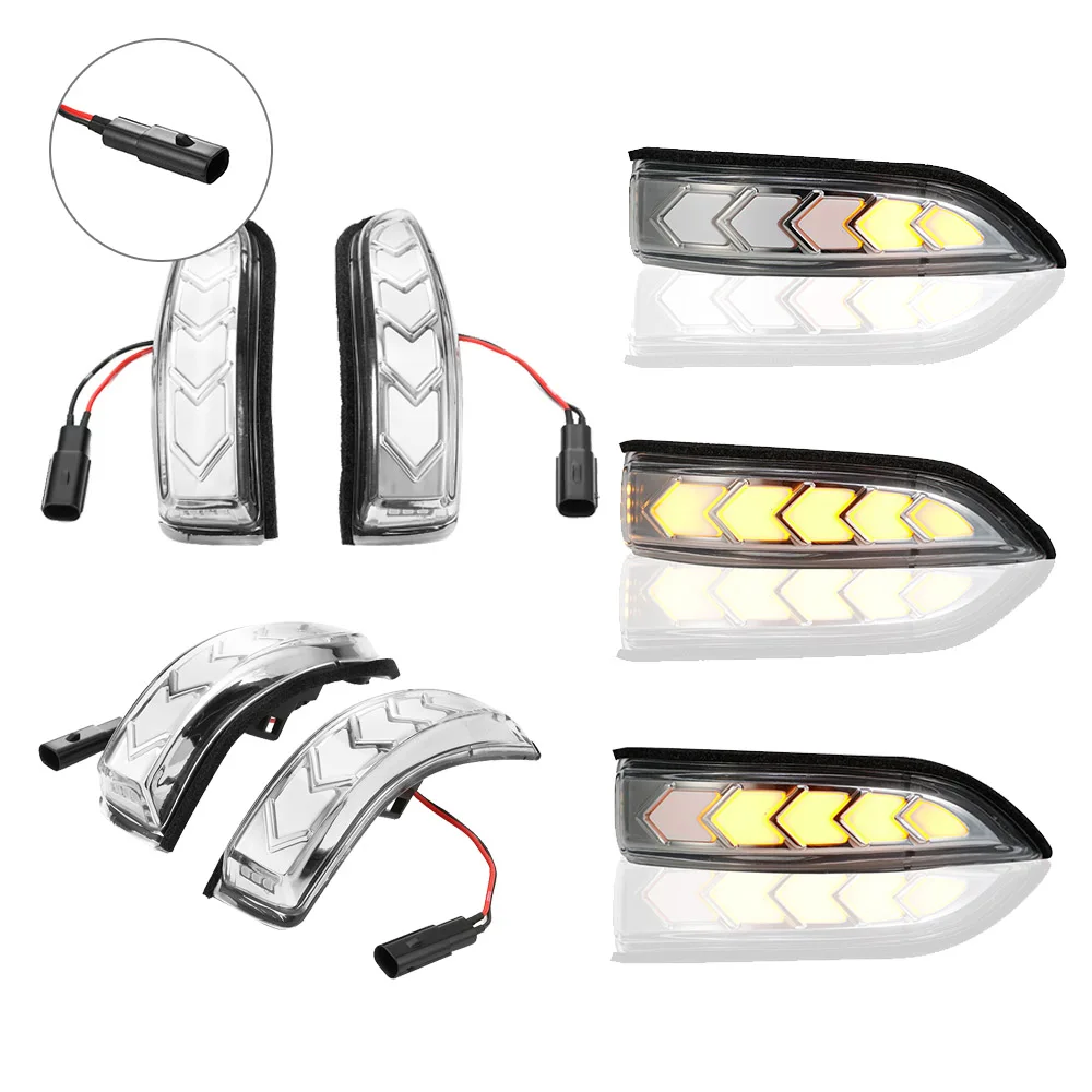 

For Toyota Camry Corolla Yaris Dynamic Turn Signal Indicator Blinker Light LED Side Marker Amber Flowing Lamps Parking Lights