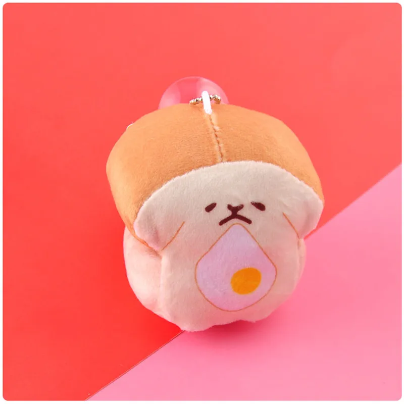 Bread Hamburger Cheese Dog Plush Pendants Toys Puppy Dog Dolls (6)