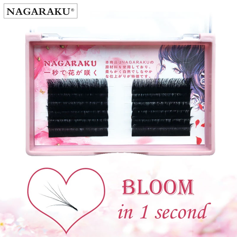 NAGARAKU autofan false eyelash easy fanning lashes autofloracion fan Russian volume bloom lash extension make up tools cilia | Красота и