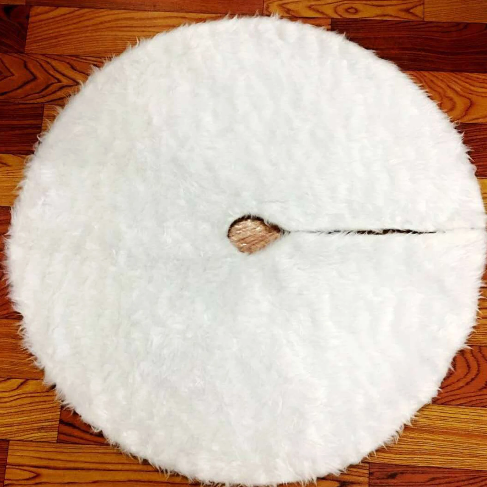 

New White Plush Christmas tree skirt Fur Carpet Merry Christmas Decoration for Home Noel Natal Tree Skirts New Year decor