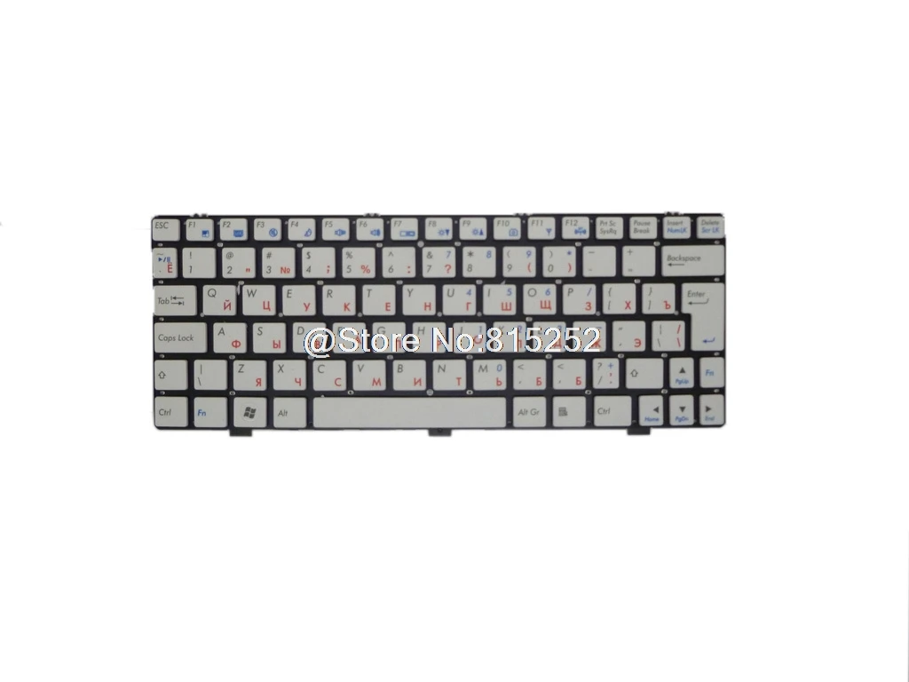 Laptop Keyboard For DNS 0154185 0154194 0154195 Russia RU White Without ...