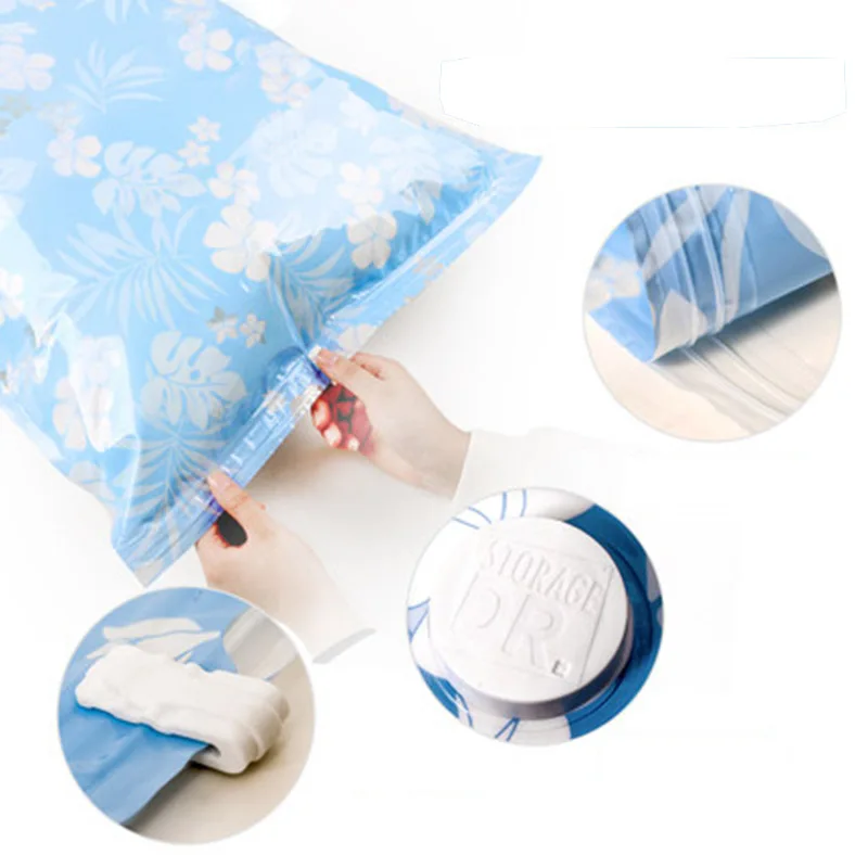 فراغ حقيبة التخزين حقيبة مضغوطة بتفريغ الهواء مع مضخة يدوية بطانية الملابس قابلة لإعادة الاستخدام تخزين اللحاف حقيبة 11 قطعة/المجموعة منظم م...