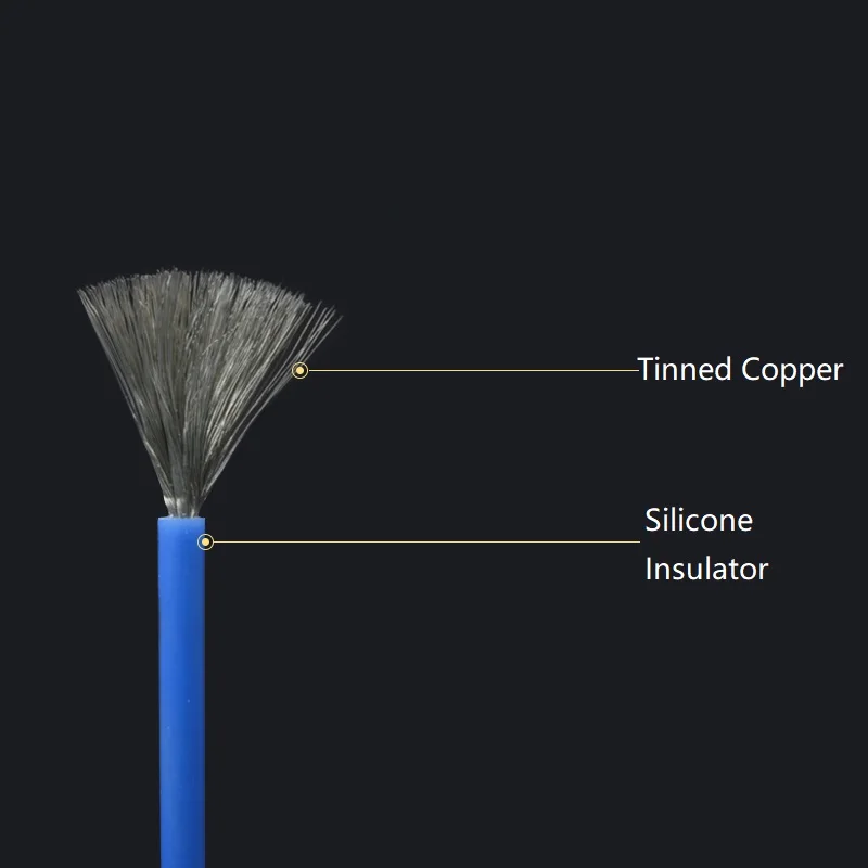 16AWG силиконовый провод 1,27 мм квадратный изолированный гибкий электрический кабель теплостойкий Луженая Медь силикагель мягкий DIY ядро тестовая линия