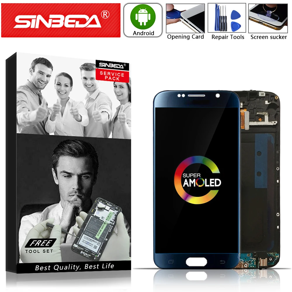 

5.1" Super AMOLED For SAMSUNG Galaxy S6 G920F G920A G920T LCD Display Touch Screen Digitizer with Frame For Samsung S6 Display