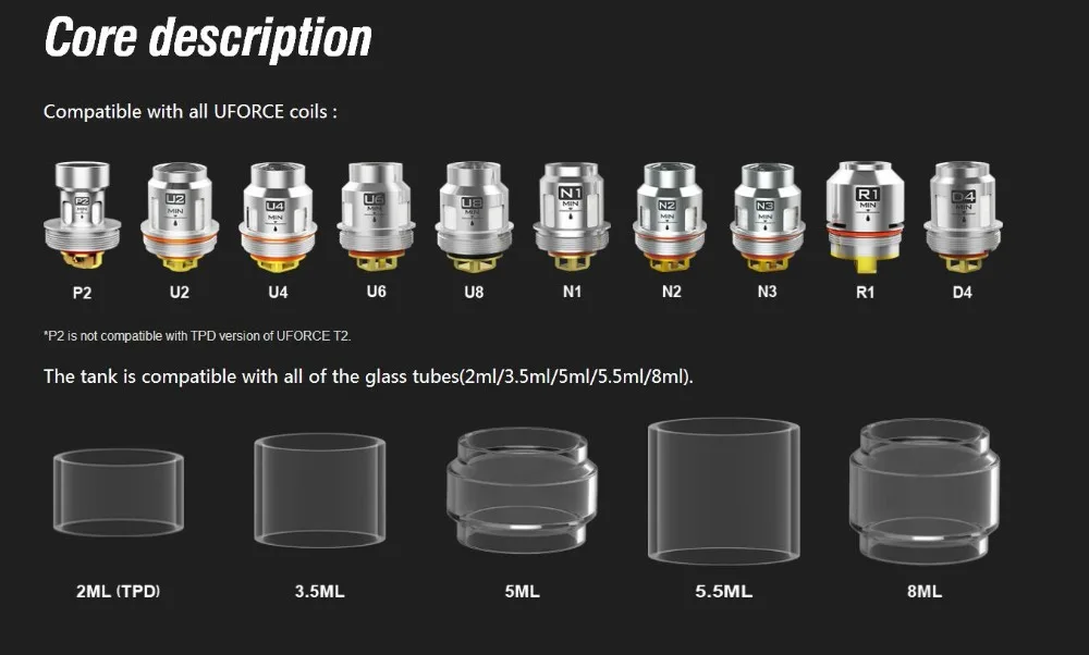 electronic cigarette Voopoo Drag Mini 117W TC Kit 4400mAh Built-in Battery With Uforce T2 SubOhm Tank U2U3 Vape Vaporizer Kit 01 (18)