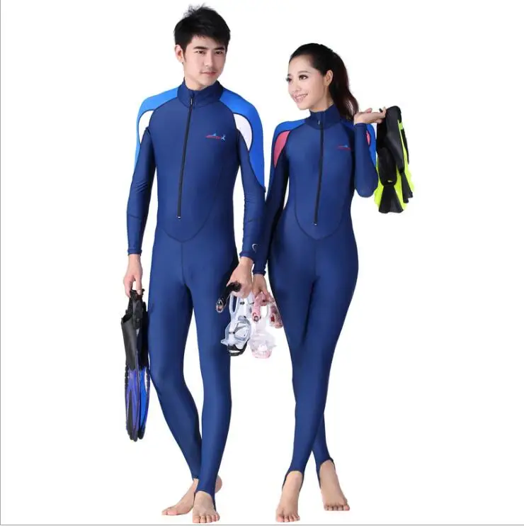 Dive&Sail Blue Swim Stinger Suit Dive Skin Snorkeling Surf Waterski Anti-Uv N6I8 