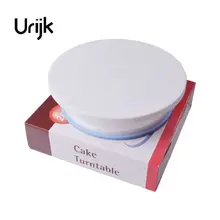 Urijk 1 шт. Инструменты для торта вращающиеся формы для выпечки поворотный стол для украшения торта стол PP пластиковые инструменты для украшения торта 10 дюймов