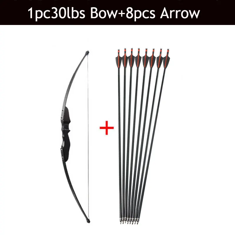 1pc 30/40 lbs Archery Recurve Bow Take Down Bow CS Games And Fiberglass Arrow And Arrow Tube  Hunting Accessory