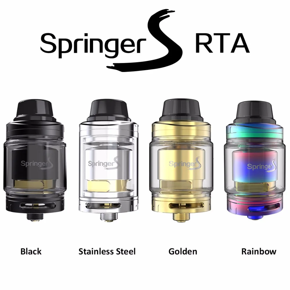 original Tigertek Springer S RTA 2 0ml 3 5ml 24mm electronic cigarette rebuildable atomizer tank for