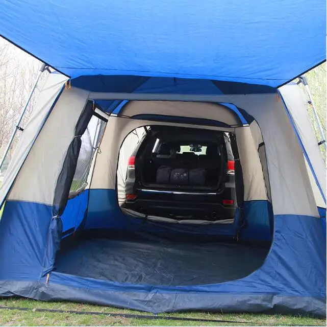 FUWAYDA Durable coche refugio para el sol para la autoconducción familiar Camping de alta calidad portátil al aire libre tienda de coches para el coche-viaje